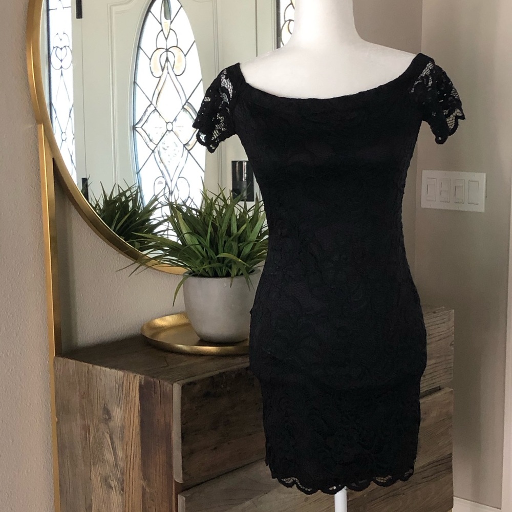 NWOT Black Lace Dress